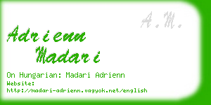 adrienn madari business card